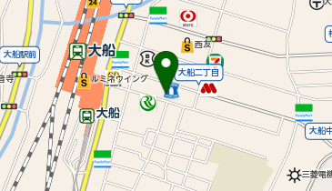 ビューティーリバース大船店の地図画像