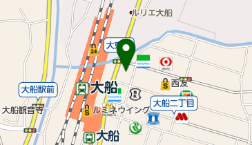 マージャンサロンバンブーの地図画像