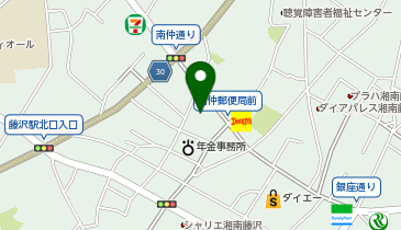 富士見湯の地図画像