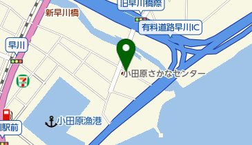 小田原さかなセンター地素材館の地図画像