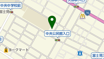 相模原市 中央公民館の地図画像