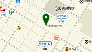 相模原市民会館の地図画像