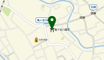 亀ヶ池八幡宮の地図画像