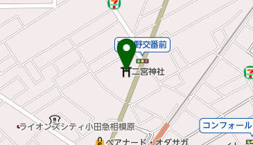 二宮神社の地図画像