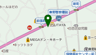 ザ・100円ショップ・ダイソーCOMBOX246秦野店の地図画像