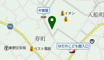 秦野市立 本町公民館の地図画像