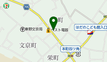 丹沢美術館教室の地図画像