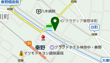 整体院秦野健友館の地図画像