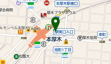 叙々苑厚木店の地図画像