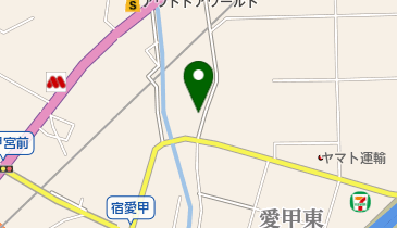 おおぬき理容室の地図画像