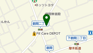 秋葉モーターサイクルの地図画像