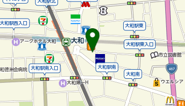 キャッシングエイワ大和店の地図画像