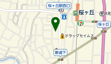 美洗館桜ケ丘西口店の地図画像