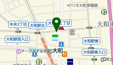 ユコークリーンテック 大和中央店の地図画像