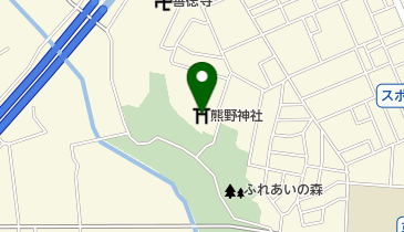 熊野神社の地図画像