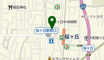 オダギリ薬局 桜ケ丘店の地図画像