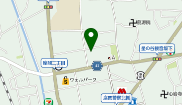 座間市 公民館の地図画像