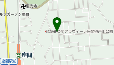 座間バプテストキリスト教会の地図画像