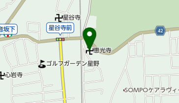 恵光寺の地図画像