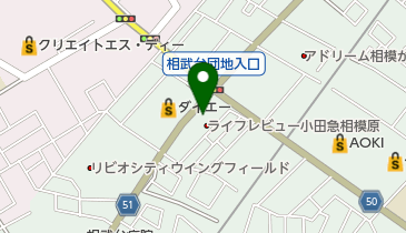 丸金ふとん店の地図画像