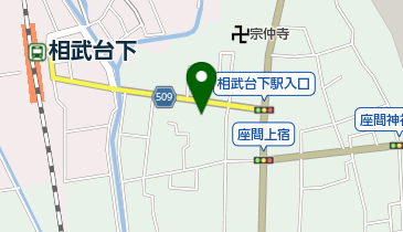 せき理容店の地図画像