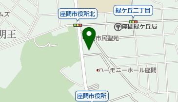 座間市役所 市民健康センターの地図画像