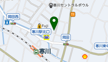 資生堂美容室の地図画像