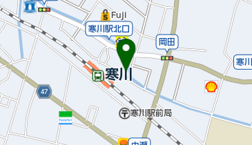 ヘアーメイクスタジオOakの地図画像