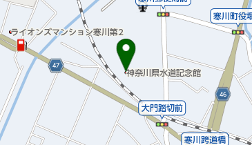 神奈川県出先機関 企業庁 水道記念館の地図画像