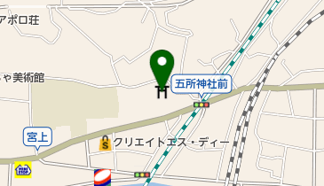 五所神社社務所の地図画像