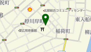 楽らく堂指圧館の地図画像
