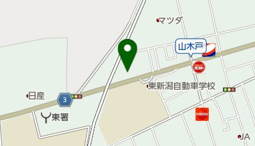 越道会空手道場の地図画像