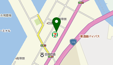 新潟港公共上屋管理組合の地図画像