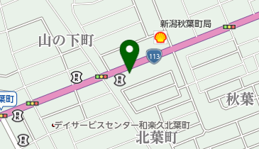 あきば美容室の地図画像