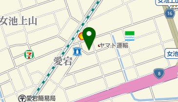 オールビューティーカヨ あたご店の地図画像