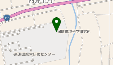 新潟県放射線監視センターの地図画像