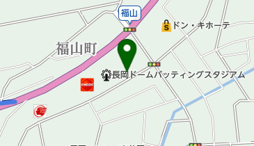 長岡ドームバッティングスタジアムの地図画像