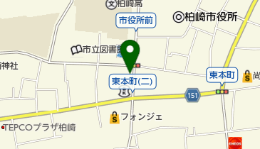 画廊かしわ崎の地図画像