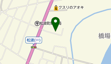 松波商事株式会社自動車部の地図画像