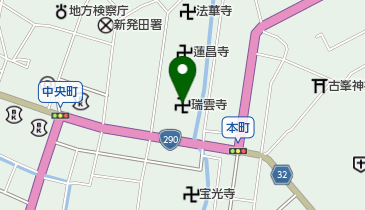 瑞雲寺の地図画像