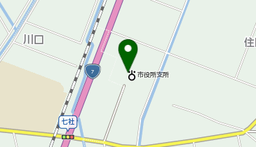 新発田市 加治川地区公民館の地図画像