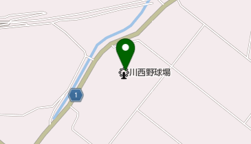 加茂市 川西野球場の地図画像