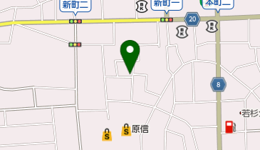 矢沢鍼・灸・マッサージの地図画像