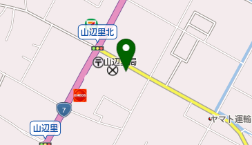 三面川沿岸土地改良区の地図画像