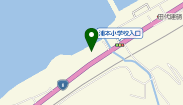 浦本地区公民館の地図画像