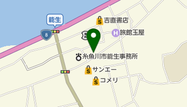 能生商工会の地図画像