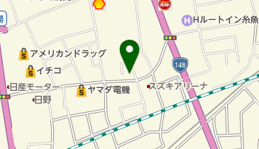ピザ・テンフォー新潟糸魚川店の地図画像