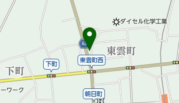 金子自転車店の地図画像