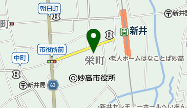 頸城観光株式会社新井営業所の地図画像