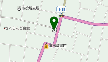 熊倉靴店の地図画像